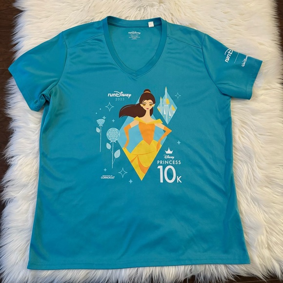 RunDisney Princess 10K & 5K Run T-Shirts - Green, Purple, Blue - Bundle Set of 3 - Picture 3 of 15